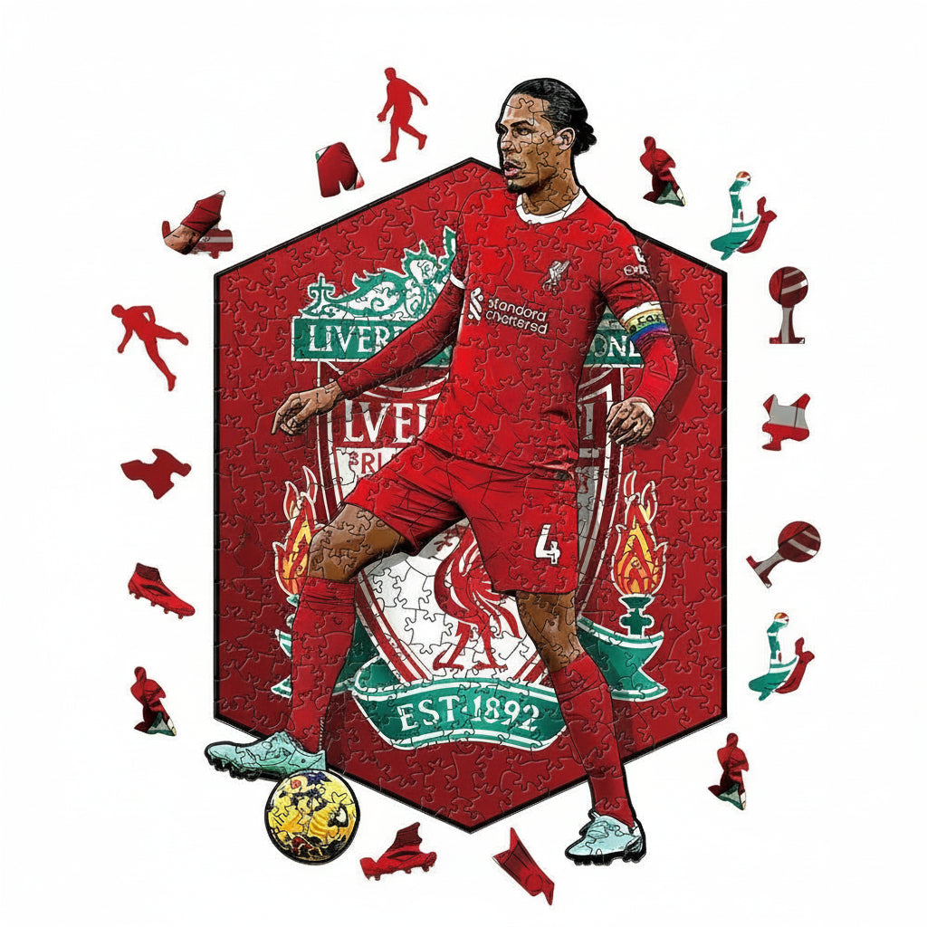 Virgil van Dijk | Houten Puzzel