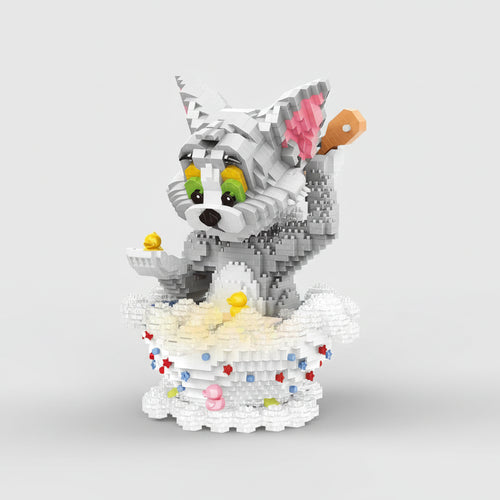 Kat in cake | Bouwsteentjes