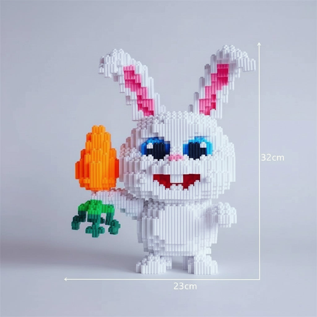 Konijn met wortel | Bouwsteentjes