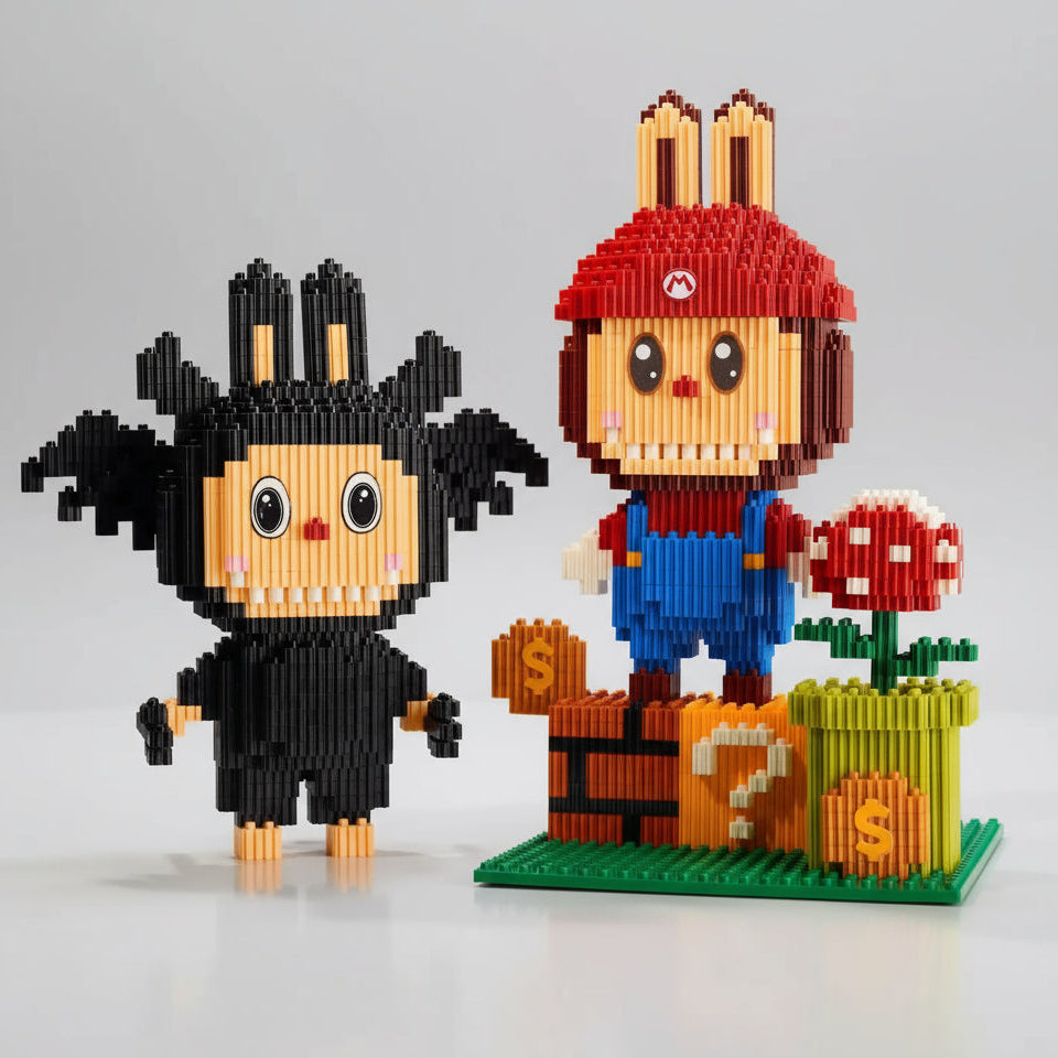 Labubu als Loodgieter | Bouwsteentjes