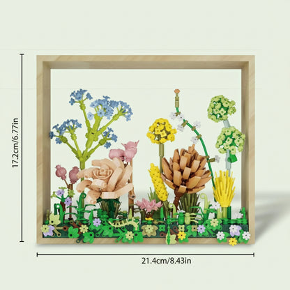 Bloemen in fotolijst | Bouwsteentjes