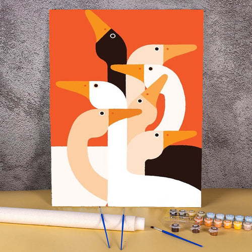 Eenden | Schilderen op Nummer