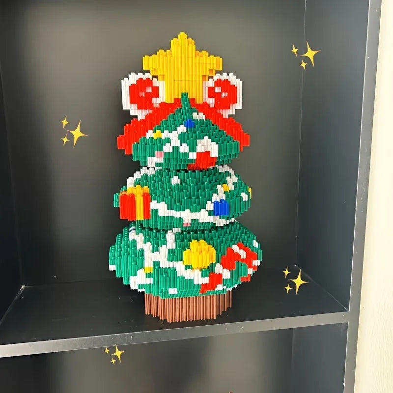 Kerstboom met versiering | Bouwsteentjes