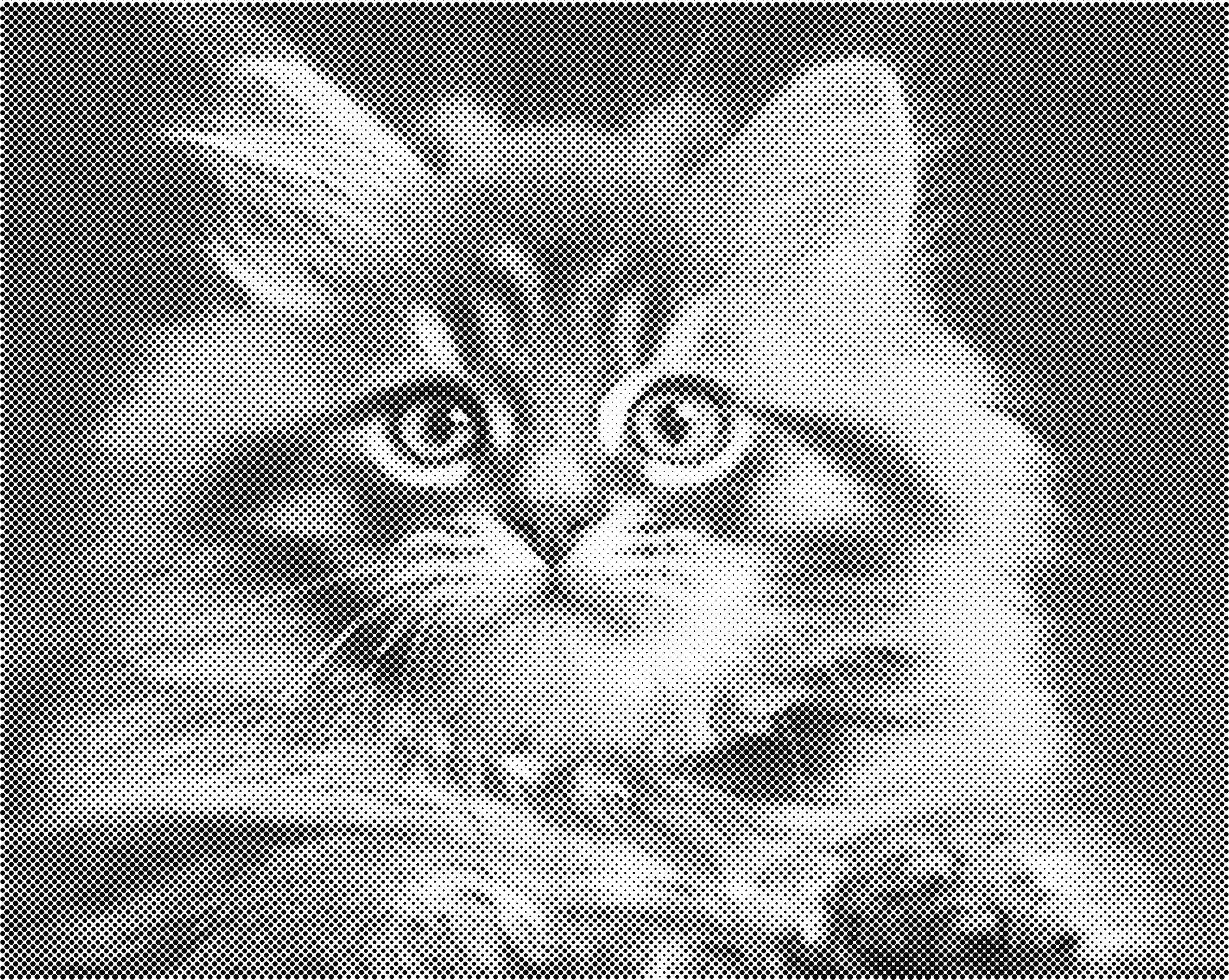 Geschrokken kat | Dot painting