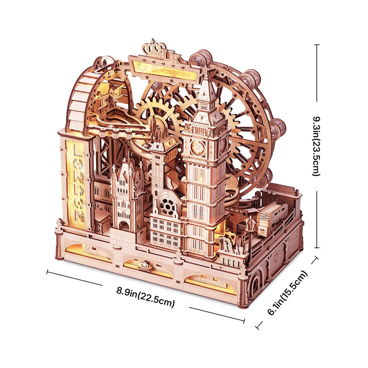 Londen 3D Knikker Baan | Houten Bouwpakketten