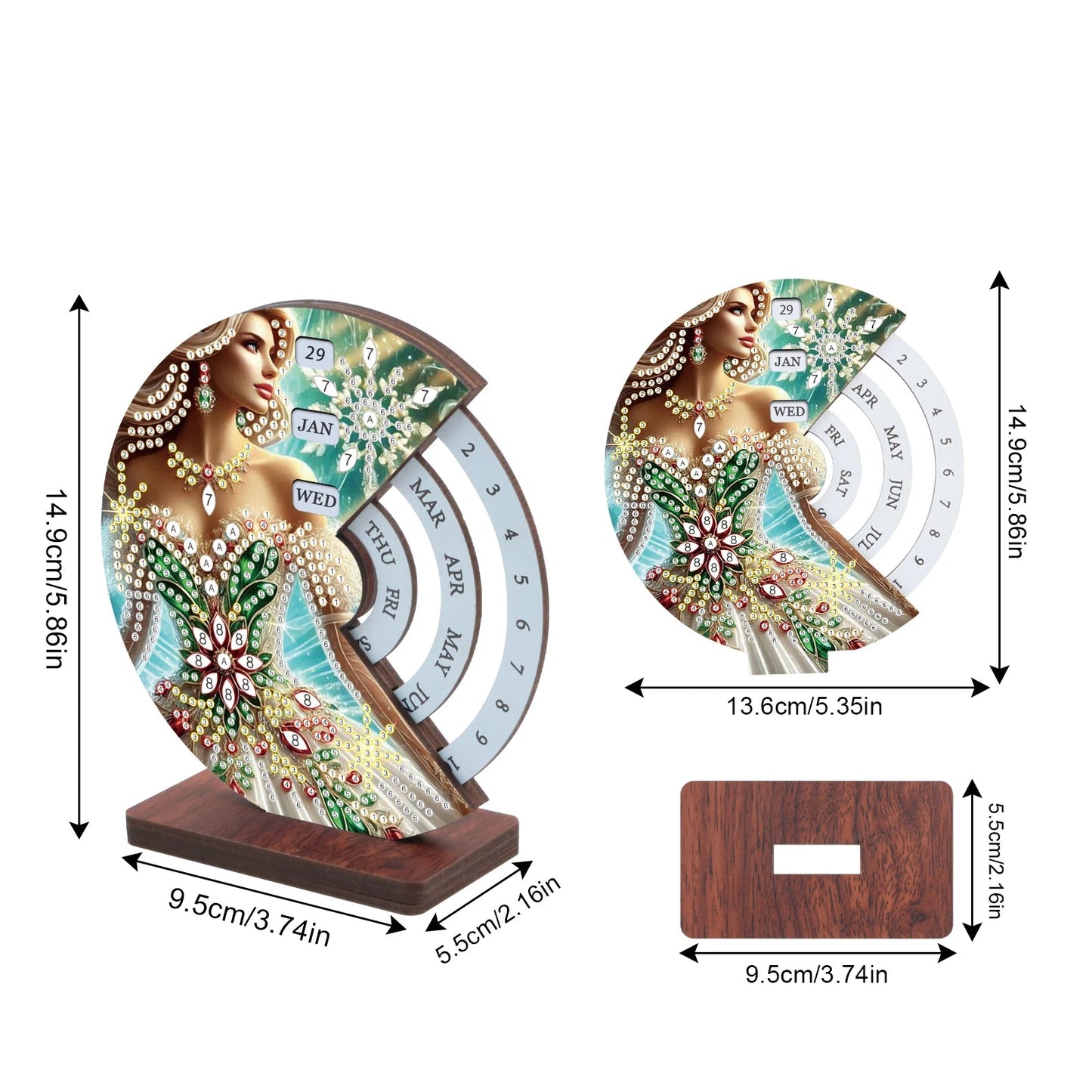 Vrouw | Kalender | Diamond painting