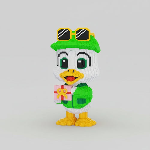 Eend met cadeau | Bouwsteentjes