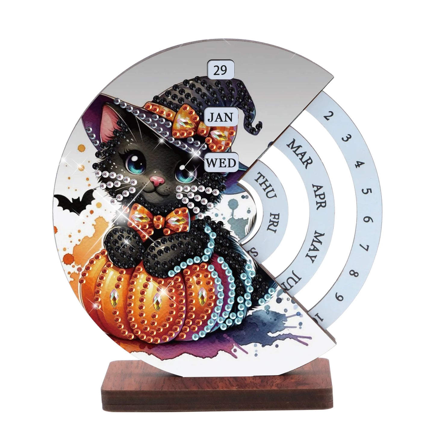 Halloween kat | Kalender | Diamond painting