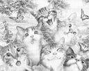 Katten familie | Dot painting