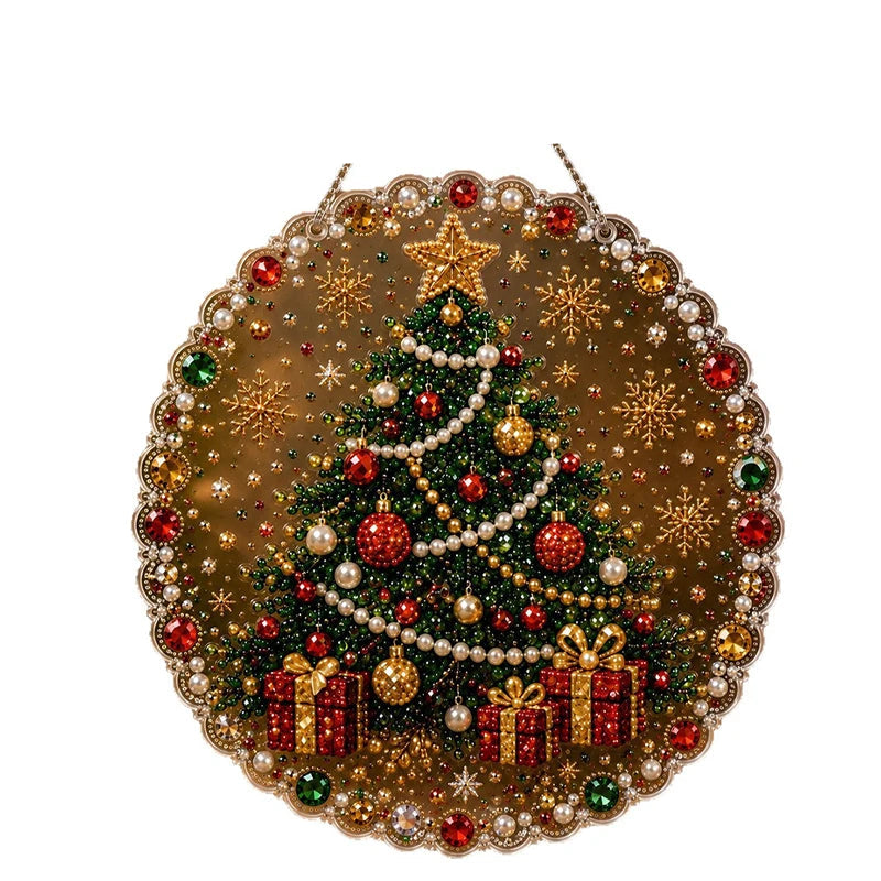 Kerst hanger | Kat | Diamond painting