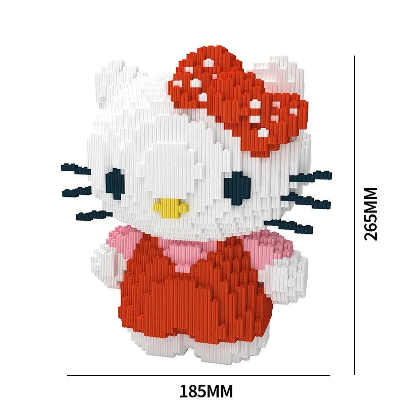 Mega hello kitty | Bouwsteentjes