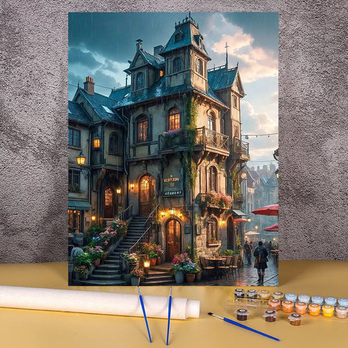Het Betoverde Stadshotel | Schilderen op Nummer