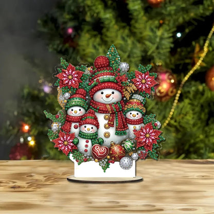 5D Sneeuwpoppen familie | Diamond painting