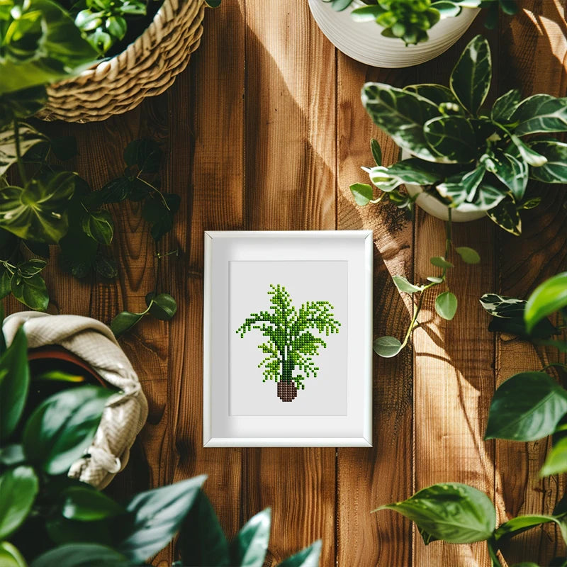 12 Mini Diamond Paintings | Planten | Diamond Painting