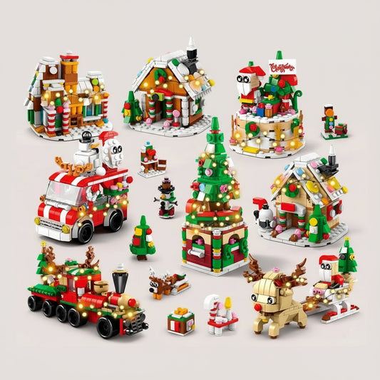 1+6 kerst pakketen | Bouwsteentjes