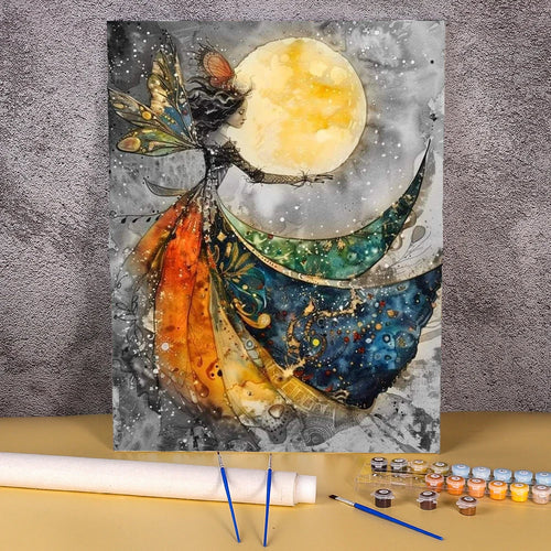 Dans onder de Maan - Schilderen op Nummer