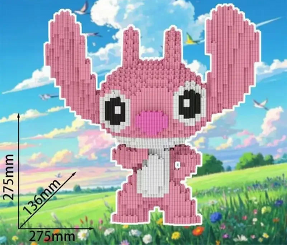Schattig roze wezen met grote oren | Bouwsteentjes