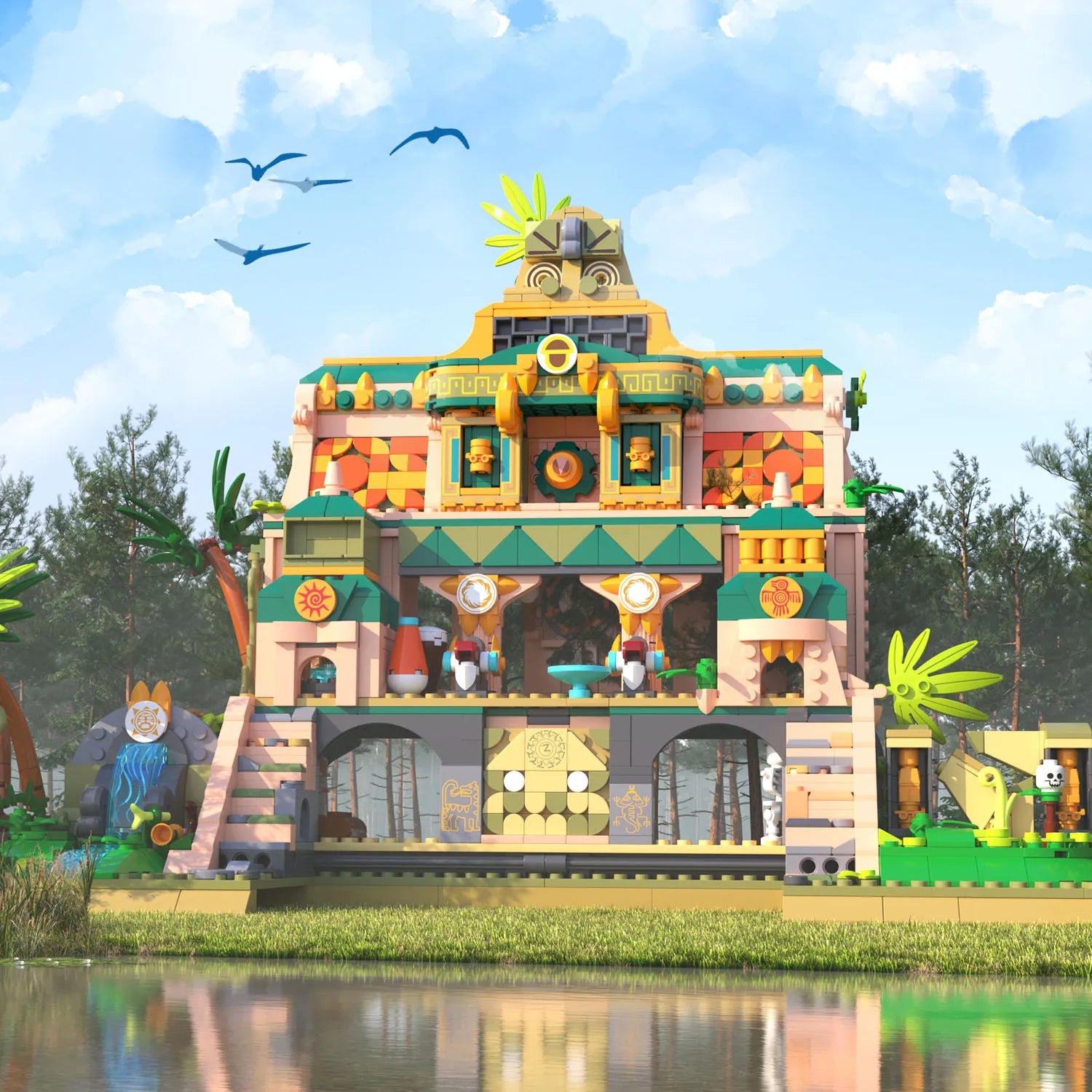 Verloren tempel | Bouwsteentjes