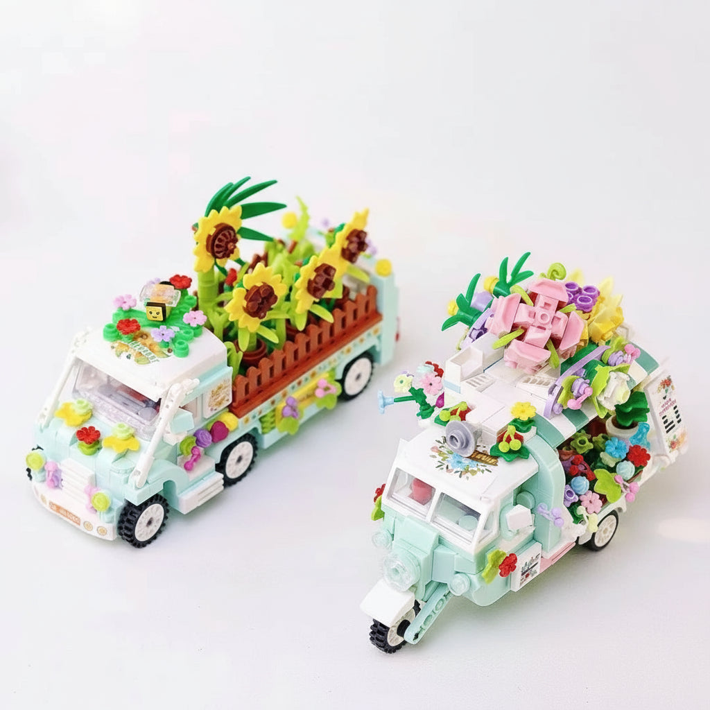 Zonnebloemtruck | Bouwsteentjes