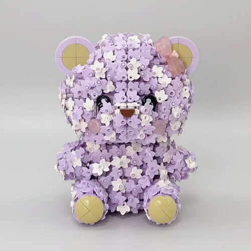 Bloemen beer | Bouwsteentjes