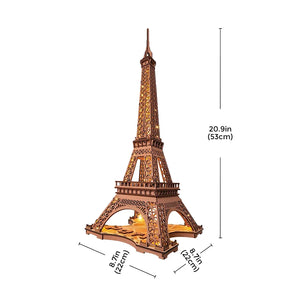 Eiffeltoren in de nacht  | Houten Bouwpakketten