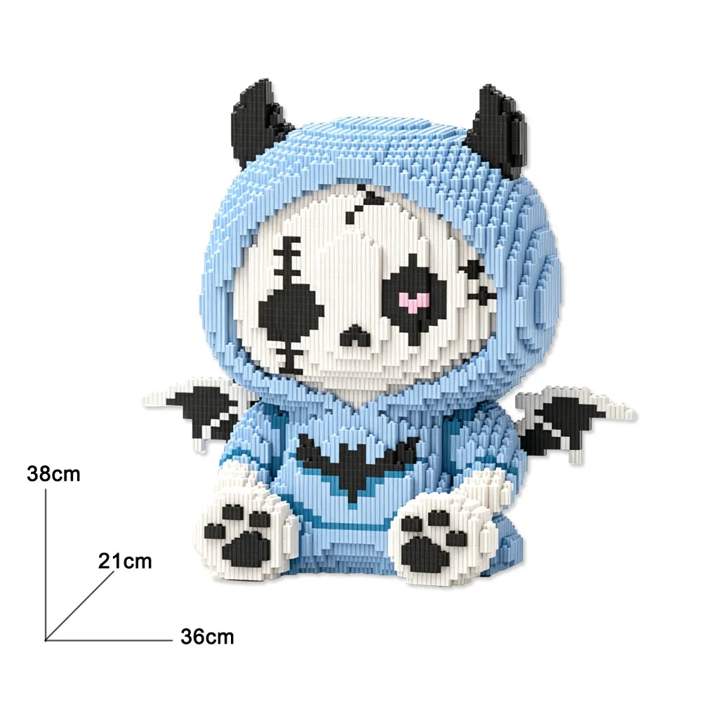 Halloween Panda's | Bouwsteentjes