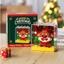 Kerstfiguren in blok | Bouwsteentjes
