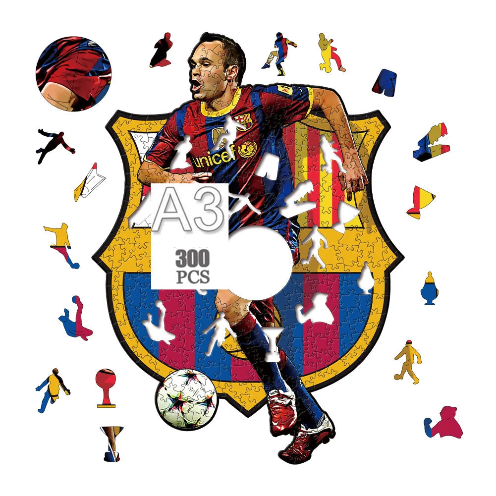 Andrés Iniesta | Houten Puzzel
