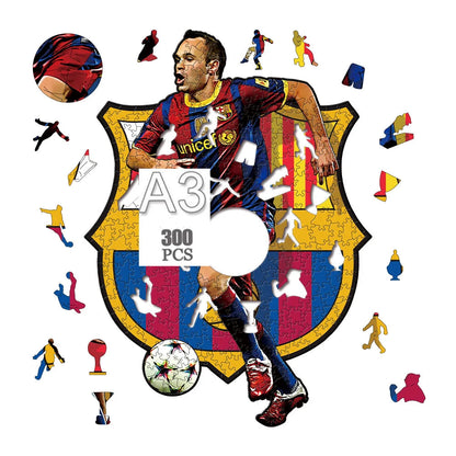 Andrés Iniesta | Houten Puzzel