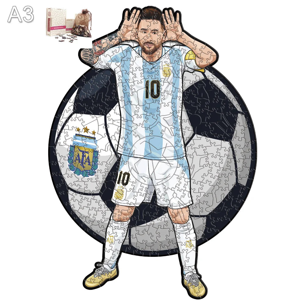 Messi Argentinië – Juichpose | Houten Puzzel