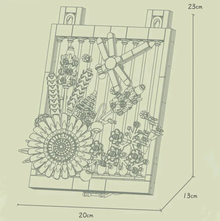 Bloemenmuur | Bouwsteentjes