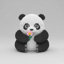 Mega panda | Bouwsteentjes
