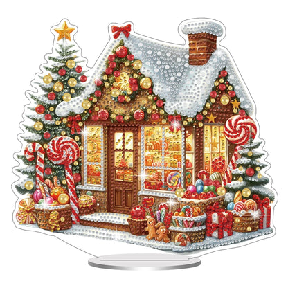 5D Kerst snoephuisje | Diamond painting