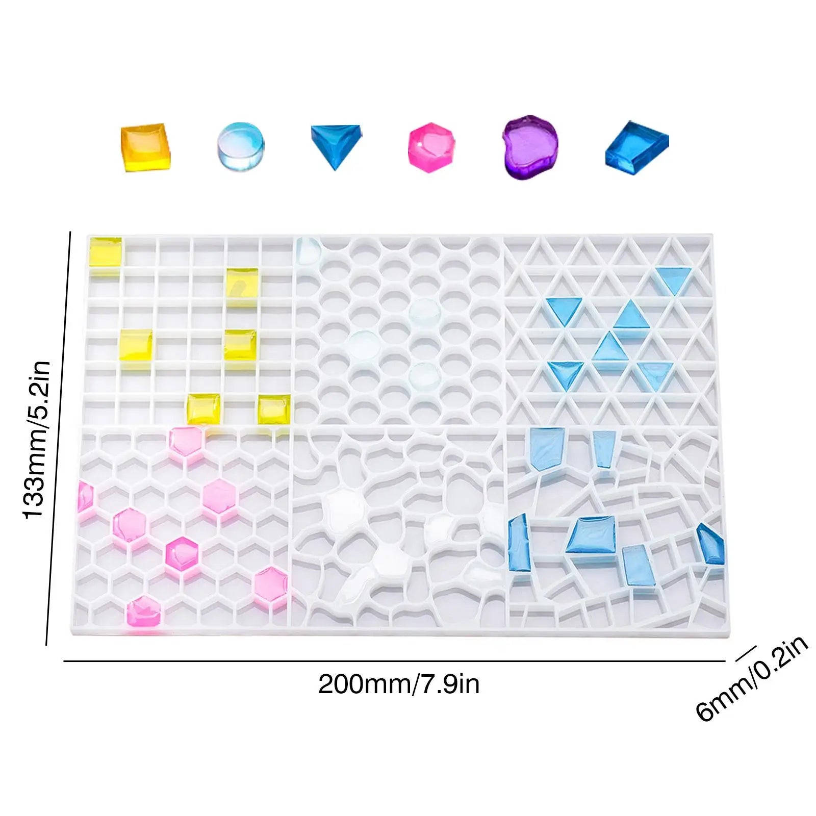 Siliconen Mal Mozaiekstenen | Epoxy