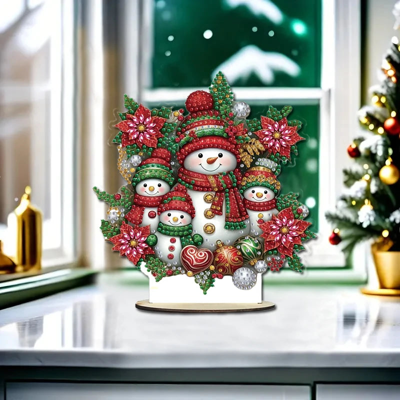 5D Sneeuwpoppen familie | Diamond painting