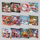 Kerstkaarten XL Set | 12 stuks | Diamond Painting