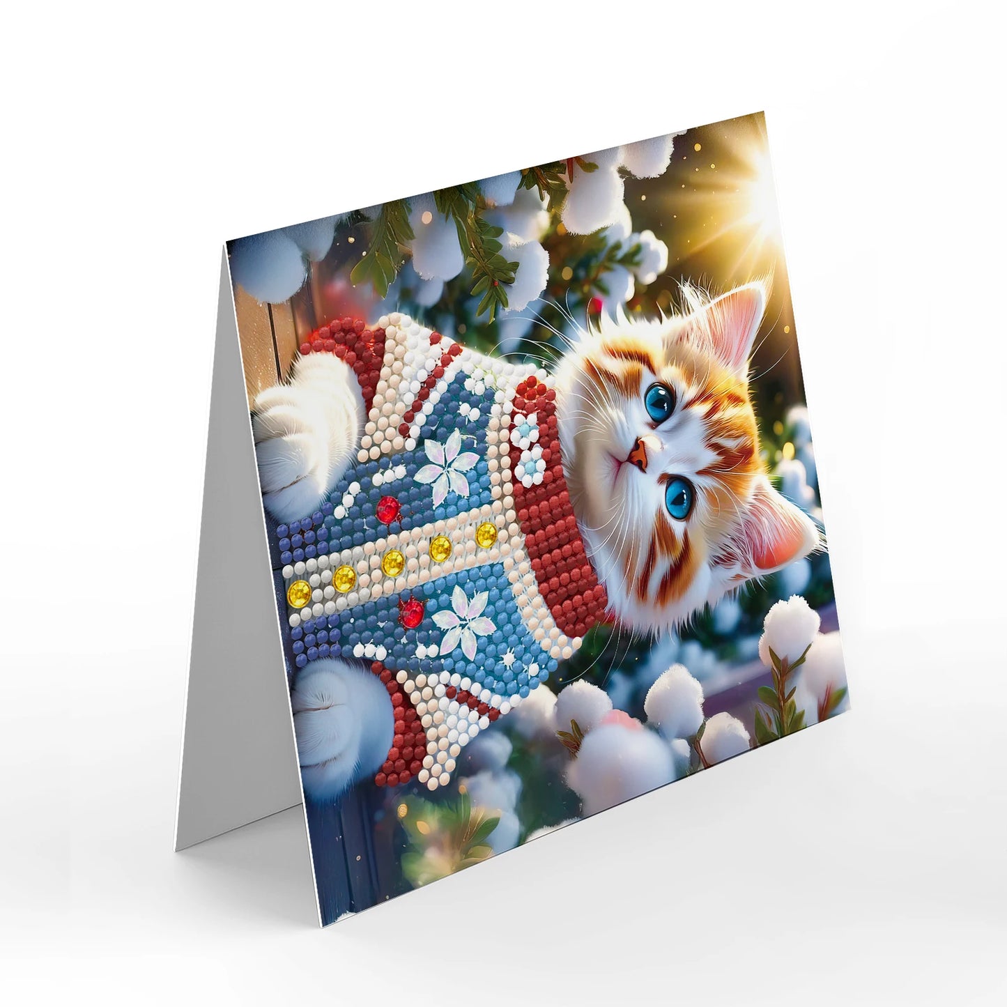 Kerstkaarten  | 12 stuks | Diamond Painting
