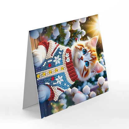 Kerstkaarten  | 12 stuks | Diamond Painting