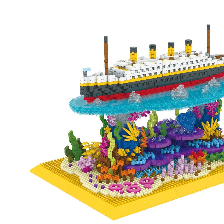 Titanic op planten | Bouwsteentjes