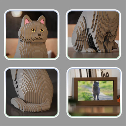 Blauwe Rus Kat | Bouwsteentjes
