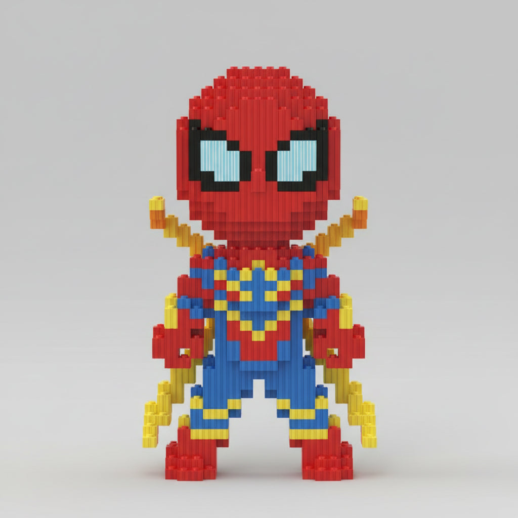 Stoere Rode superheld | Bouwsteentjes