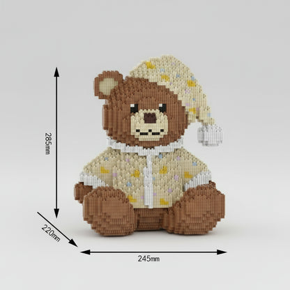 Beer met slaapmuts | Bouwsteentjes