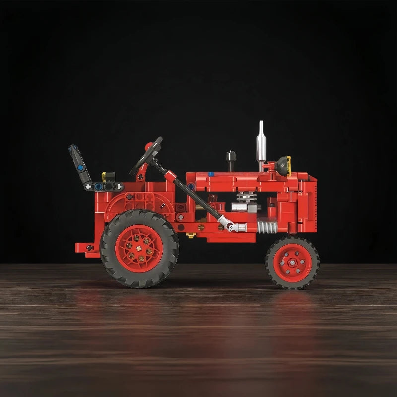 Rode Tractor | Bouwsteentjes
