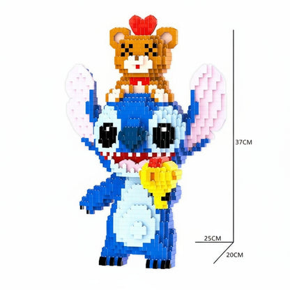 Grappig blauw wezen | Bouwsteentjes