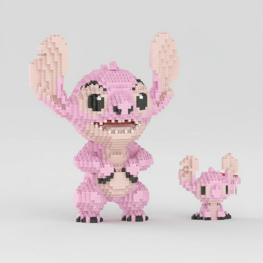 Schattig Roze Wezen | Bouwsteentjes