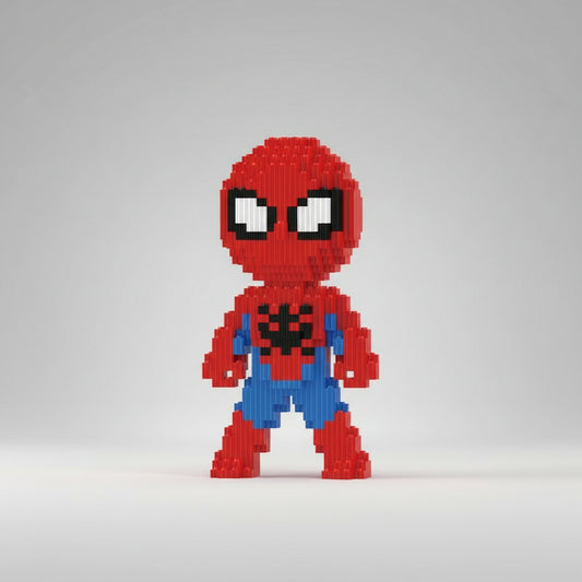 Kleine rode superheld | Bouwsteentjes