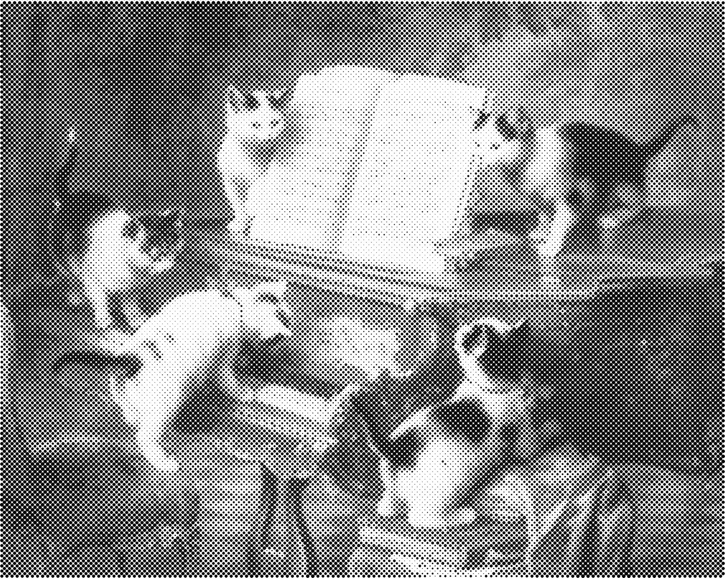 Kittens bij piano | Dot painting