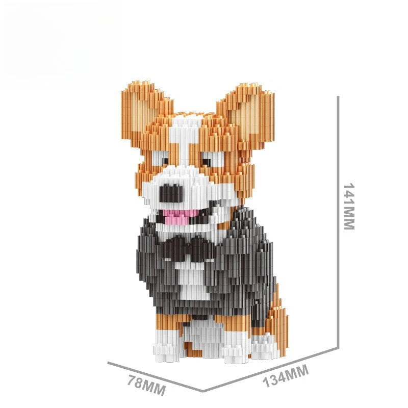 Welsh Corgi in pak | Bouwsteentjes