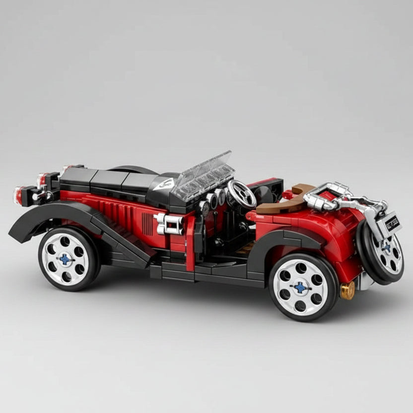 Retro hot rod auto | Bouwsteentjes