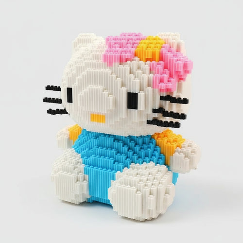 Mega zittende Hello kitty | Bouwsteentjes